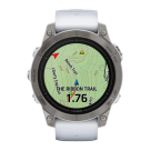 Спортивные часы Garmin epix Pro (Gen 2) Sapphire Edition, 47 мм, силиконовый ремешок цвета «Уайтстоун» - фото 8