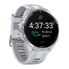 Спортивные часы Garmin Forerunner 965, силиконовый ремешок цвета «Уайтстоун»/«серая пудра» - фото 6