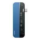 Многопортовый адаптер Baseus Transparent Series с одинарным коннектором USB-C (Thunderbolt 3, USB-C PD, 2 USB-A 3.0, HDMI 4K 60 Гц)