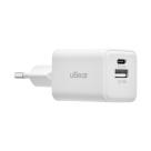 Сетевое зарядное устройство uBear Bridge мощностью 30 Вт (USB-C, USB-A) (GaN) - фото 2