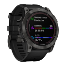 Спортивные часы Garmin fenix 7X Pro Solar Edition, 51 мм, чёрный силиконовый ремешок - фото 7