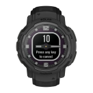 Спортивные часы Garmin Instinct Crossover Solar Tactical Edition, чёрный силиконовый ремешок - фото 13