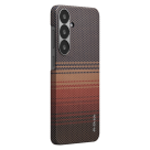 Чехол из арамидного волокна с поддержкой MagSafe PITAKA Sunset Moonrise Tactile Woven Case для Samsung Galaxy S25 - фото 2