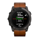 Спортивные часы Garmin epix Pro (Gen 2) Sapphire Edition, 51 мм, каштановый кожаный ремешок, графитовый силиконовый ремешок - фото 4
