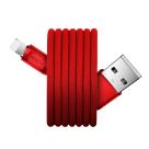 Кабель с нейлоновой оплёткой ROCK Auto Disconnect Data Cable Lightning/USB-A (1 м) - фото 4