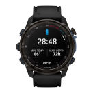 Спортивные часы Garmin Descent Mk3i, 51 мм, чёрный силиконовый ремешок