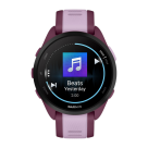 Спортивные часы Garmin Forerunner 165 Music, силиконовый ремешок цвета «ягодный»/лиловый
