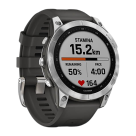 Спортивные часы Garmin fenix 7 Standard Edition, 47 мм, графитовый силиконовый ремешок - фото 4