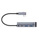 Многопортовый адаптер Baseus Bend Angle No.7 для iPad Pro (USB-C PD 100 Вт, 2 USB-A 3.0, SD, microSD, HDMI 4K 30 Гц, разъём 3,5 мм) - фото 3