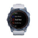Спортивные часы Garmin fenix 7X Sapphire Solar Edition, 51 мм, силиконовый ремешок цвета «Уайтстоун» - фото 6