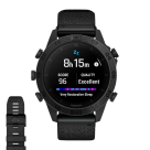 Спортивные часы Garmin MARQ Commander (Gen 2) Carbon Edition, чёрный нейлоновый ремешок, чёрный силиконовый ремешок