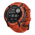 Спортивные часы Garmin Instinct 2X Solar Standard Edition, 50 мм, силиконовый ремешок oгненно-красного цвета - фото 2