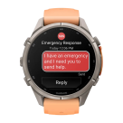 Спортивные часы Garmin fenix 9 Pro, 43 мм, AMOLED, титан, сапфир, силиконовый ремешок цвета «морская ракушка»/«осенний оранжевый» (с inReach) - фото 9