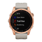 Спортивные часы Garmin fenix 7S Solar Edition, 42 мм, светло-песочный силиконовый ремешок - фото 10