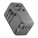 Универсальное сетевое зарядное устройство Energea TravelWorld Adapter GaN120 мощностью 120 Вт (1 розетка, 3 USB-C, USB-A) (GaN) - фото 3