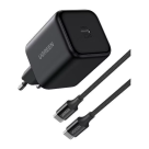 Сетевое зарядное устройство Ugreen мощностью 45 Вт (USB-C) (GaN) и кабель USB-C с оплёткой (1 м) (X524) - фото 4