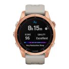 Спортивные часы Garmin fenix 7S Solar Edition, 42 мм, светло-песочный силиконовый ремешок - фото 9