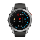 Спортивные часы Garmin epix (Gen 2) Standard Edition, 47 мм, чёрный силиконовый ремешок - фото 8