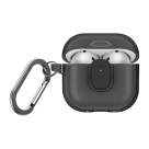 Прозрачный чехол с карабином и защёлкой Uniq Glase Pro для AirPods 4