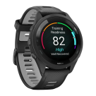 Спортивные часы Garmin Forerunner 265, 46 мм, силиконовый ремешок цвета чёрный/«серая пудра» - фото 6