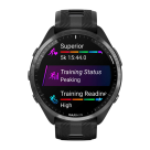 Спортивные часы Garmin Forerunner 965, силиконовый ремешок цвета чёрный/«серая пудра» - фото 8