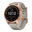 Спортивные часы Garmin fenix 7S Solar Edition, 42 мм, светло-песочный силиконовый ремешок - фото 7