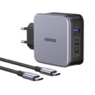 Сетевое зарядное устройство Ugreen Nexode мощностью 100 Вт (3 USB-C, USB-A) (GaN) (CD226)