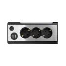 Сетевой фильтр Rombica Neo Trinity (1,5 м, 3 розетки, 2 USB-A) - фото 3