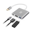 Многопортовый адаптер XtremeMac (USB-C PD 60 Вт, USB-A 3.0, HDMI 4K 30 Гц) - фото 2