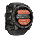Cпортивные часы Garmin fenix 8 Pro, 51 мм, AMOLED, титан с DLC, сапфир, силиконовый ремешок цвета «чёрный/серый» - фото 5