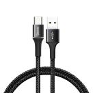Дата-кабель с нейлоновой оплёткой Baseus Halo USB-C (1 м, 60 Вт, 480 Мбит/с)