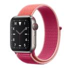 Apple Watch Series 5 Edition GPS + Cellular, 40mm, корпус из титана, спортивный браслет (Sport Loop) цвета «сочный гранат»