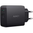 Адаптер питания Aukey PA-Y17 мощностью 18 Вт (USB-C PD 2.0, USB-A QC 3.0)