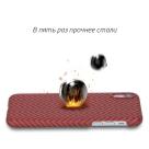 Чехол Pitaka Aramid MagCase Herringbone для iPhone X Red-Orange - фото 4