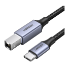 Кабель с оплёткой Ugreen USB-C — USB-B (USB 2.0) (2 м) (US370)