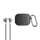Силиконовый чехол с карабином и шнурком от потери Uniq Vencer для AirPods Pro 1-го поколения - фото 4