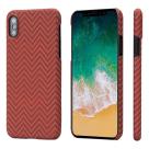 Чехол Pitaka Aramid MagCase Herringbone для iPhone X Red-Orange