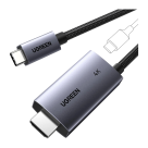 Кабель-адаптер с оплёткой Ugreen USB-C — HDMI 2.0 (2 м) (CM675) - фото 3
