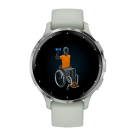 Спортивные часы Garmin Venu 3S, 41 мм, силиконовый ремешок серо-шалфейного цвета - фото 5