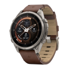 Спортивные часы Garmin fenix 9 Pro, 47 мм, AMOLED, титан, сапфир, кожаный ремешок цвета «грецкий орех», силиконовый ремешок (с inReach) - фото 2