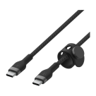 Кабель с оплёткой и ремешком Belkin BoostCharge Pro Flex USB-C (USB 2.0) (2 м) (CAB011) - фото 4