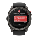 Cпортивные часы Garmin fenix 8 Pro, 51 мм, AMOLED, титан с DLC, сапфир, силиконовый ремешок цвета «чёрный/серый» - фото 10