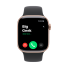 Часы Apple Watch Series 11, 42 мм, алюминий цвета «розовое золото», ремешок Sport Band чёрного цвета