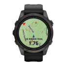 Спортивные часы Garmin epix Pro (Gen 2) Sapphire Edition, 42 мм, чёрный силиконовый ремешок - фото 8