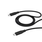 Дата-кабель c тканевой оплёткой Deppa Alum USB-C (1 м, 100 Вт PD, 480 Мбит/с)