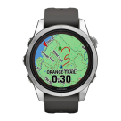 Спортивные часы Garmin fenix 7S Pro Solar Edition, 42 мм, графитовый силиконовый ремешок - фото 7