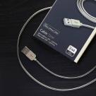 Дата-кабель MFi со стальной оплёткой Deppa Lightning/USB-A (1,2 м, 2,4 А) - фото 4