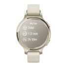 Спортивные часы Garmin Lily 2 Active, силиконовый ремешок цвета кости - фото 5