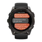 Умные спортивные часы Garmin fenix 8, 51 мм, AMOLED, сапфир, титан с DLC, силиконовый ремешок цвета «чёрный/серый» - фото 9