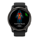 Спортивные часы Garmin Venu 2, 45 мм, чёрный силиконовый ремешок - фото 3